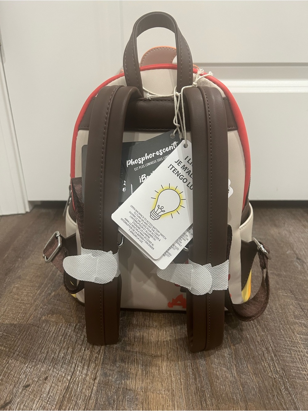 Loungefly Inside Out Exclusive Anger Cosplay Light Up Glow Mini Backpack NWT - Picture 4 of 8
